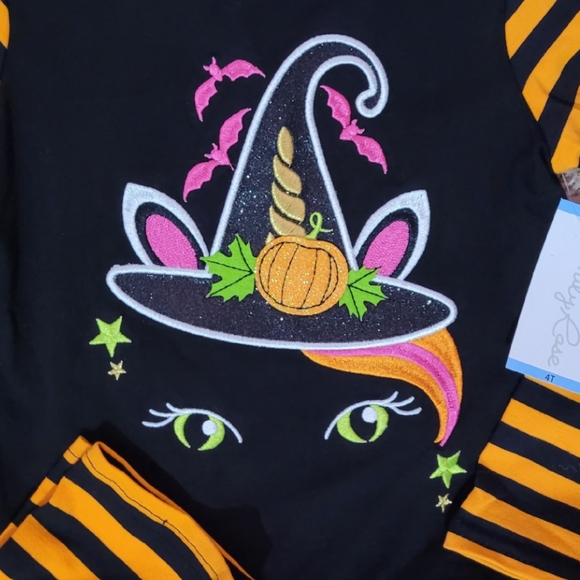 Emily Rose Unicorn Halloween Kitty Outfit Matching Top & Pants Size 4t - Picture 3 of 5